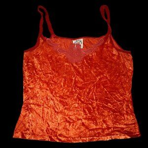 Vintage | Lolly Pops & Roses | Synthetic Velvet Tank Top